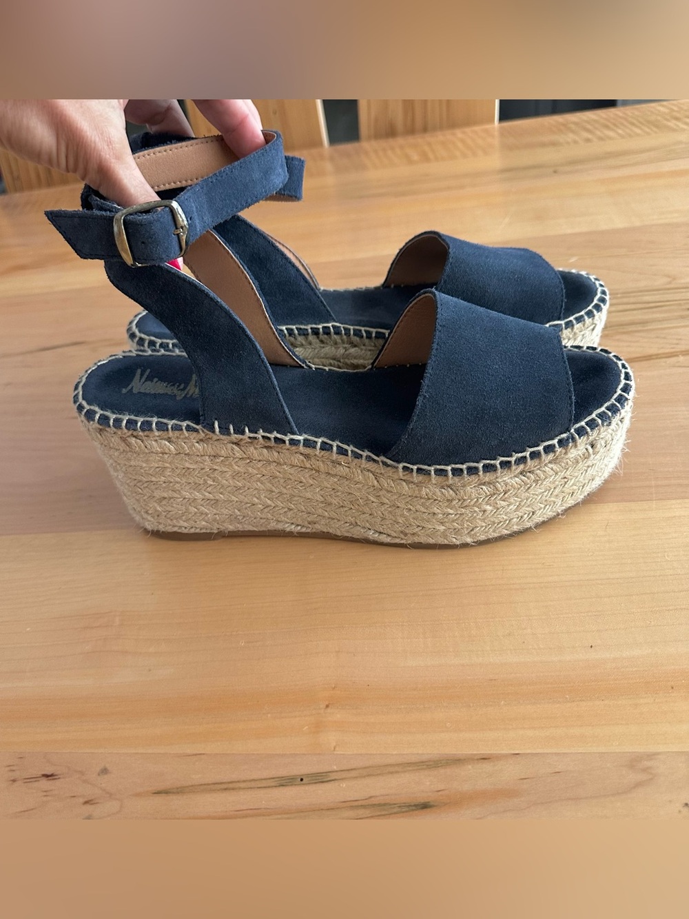 Neiman Marcus leather espadrilles 40